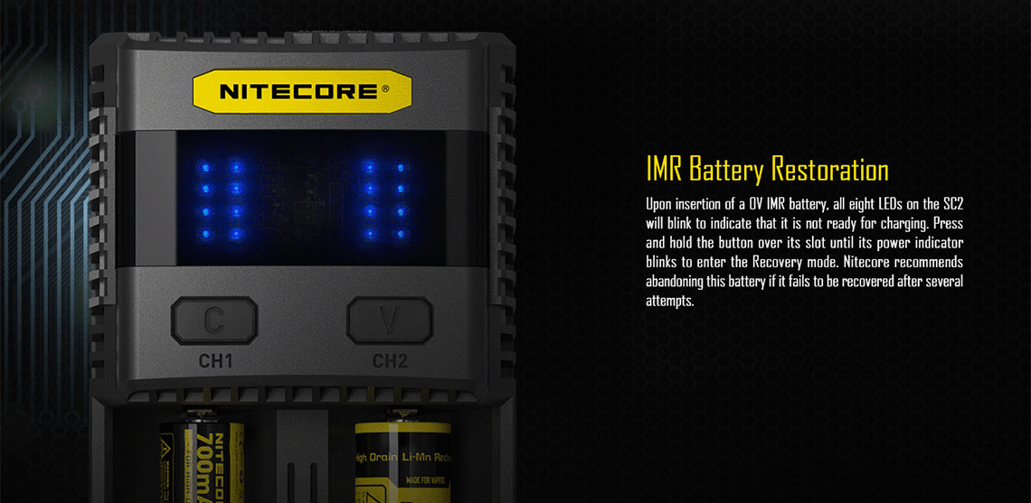 Nitecore SC2 Akkuladegerät