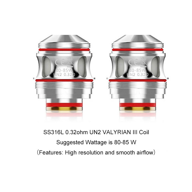 [Global-CN02] Uwell Valyrian 2/Valyrian 3 Coil for Valyrian 2 Tank, Valyrian 2 Pro Tank，Valyrian 3 Tank(2pcs/pack)-CigBest