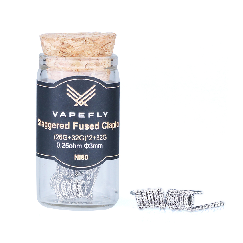 [Global-CN02] Vapefly Staggered Fused Clapton Coil (6pcs/pack)-CigBest