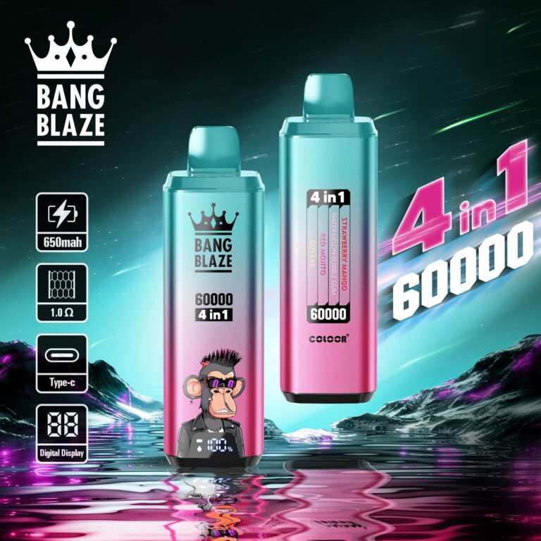 [Europe-PL01] Bang Blaze 60000 Puffs 4 In 1 Kit 56ml