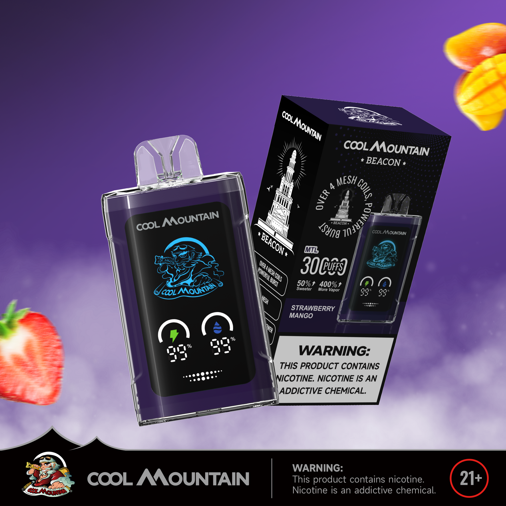 [Copy][Europe-PL01] Cold Mountain Beacon 30K Kit Shisha Big Cloud 35ml