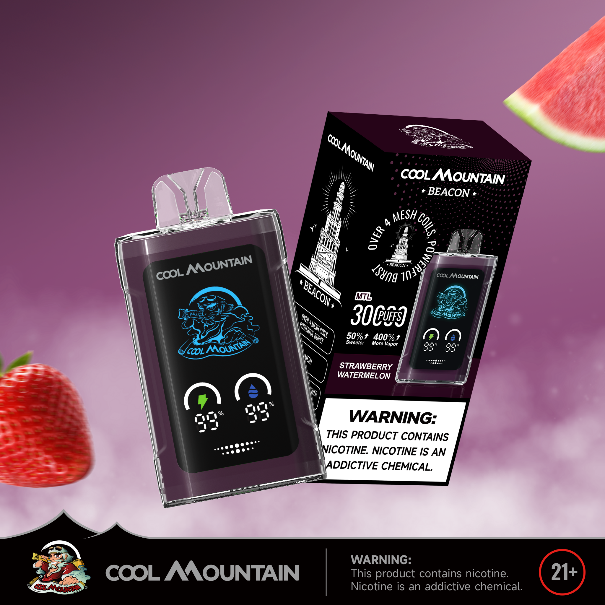 [Copy][Europe-PL01] Cold Mountain Beacon 30K Kit Shisha Big Cloud 35ml