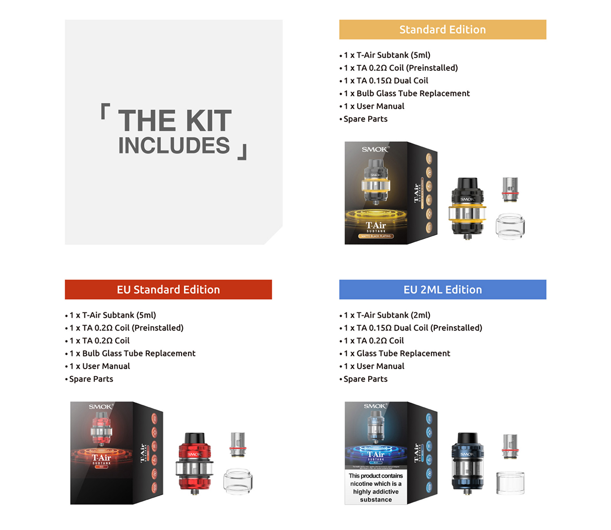 Smok T-Air Subtank Zerstäuber