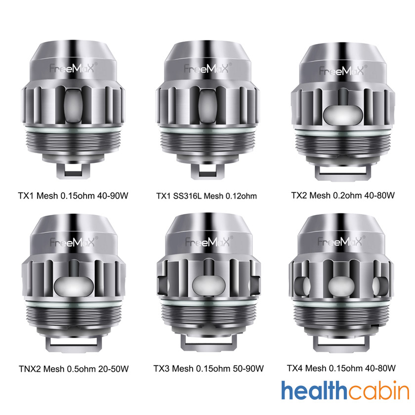 FreeMax Replacement X/TX Mesh Coil Head Series for Fireluke 2,Fireluke 3,Twister Fireluke 2,Fireluke Mesh Tank,Maxluke Tank,Fireluke M Tank,Fireluke 4 Tank (5pcs/pack)