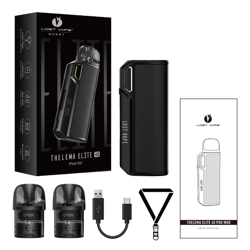 [Global-CN02] Lost Vape Thelema Elite 40 Pod System Kit 1400mAh 3ml-CigBest