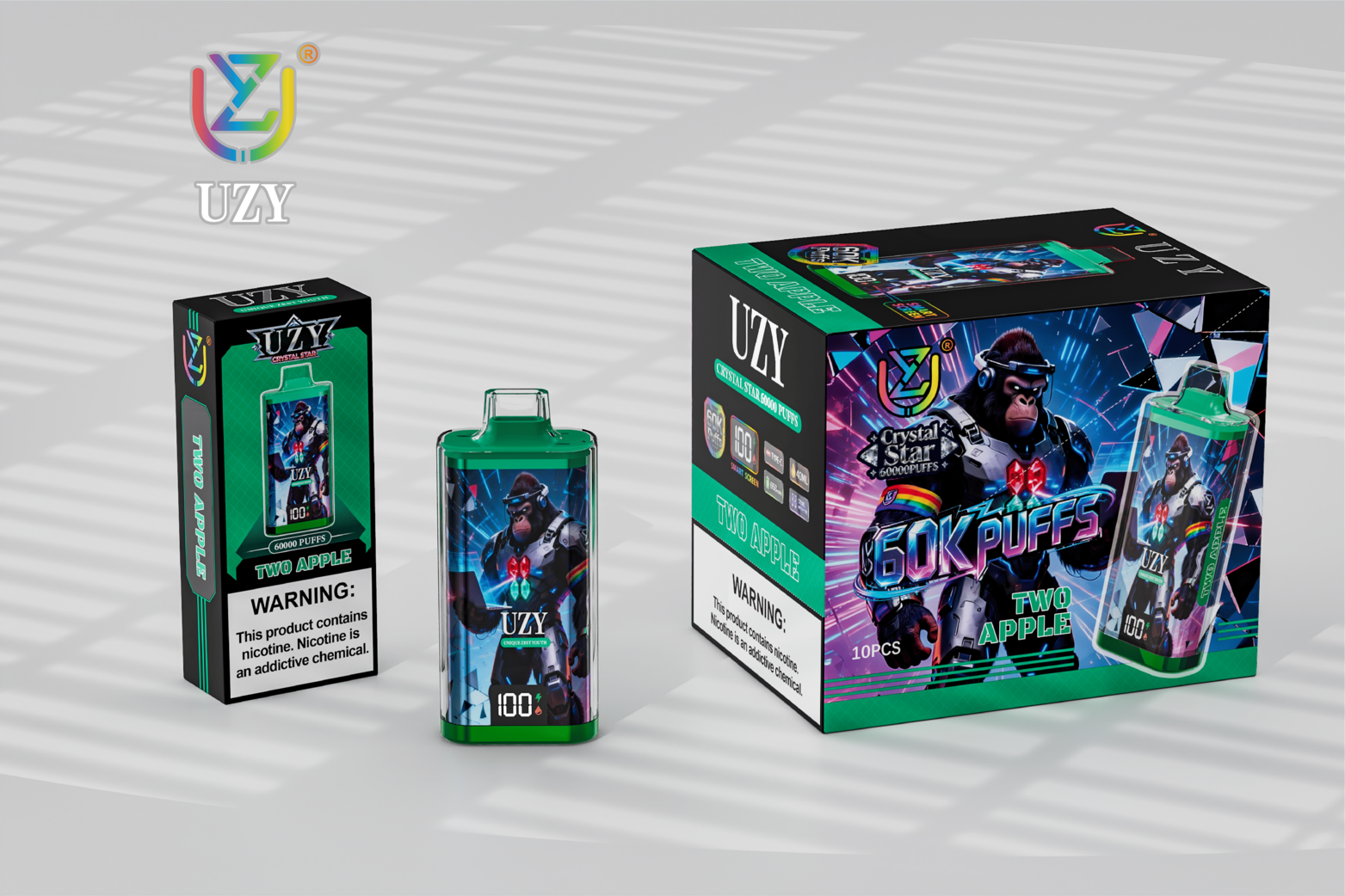[Europe-DE01] UZY Crystal Star 60000 Kit kit 40ml