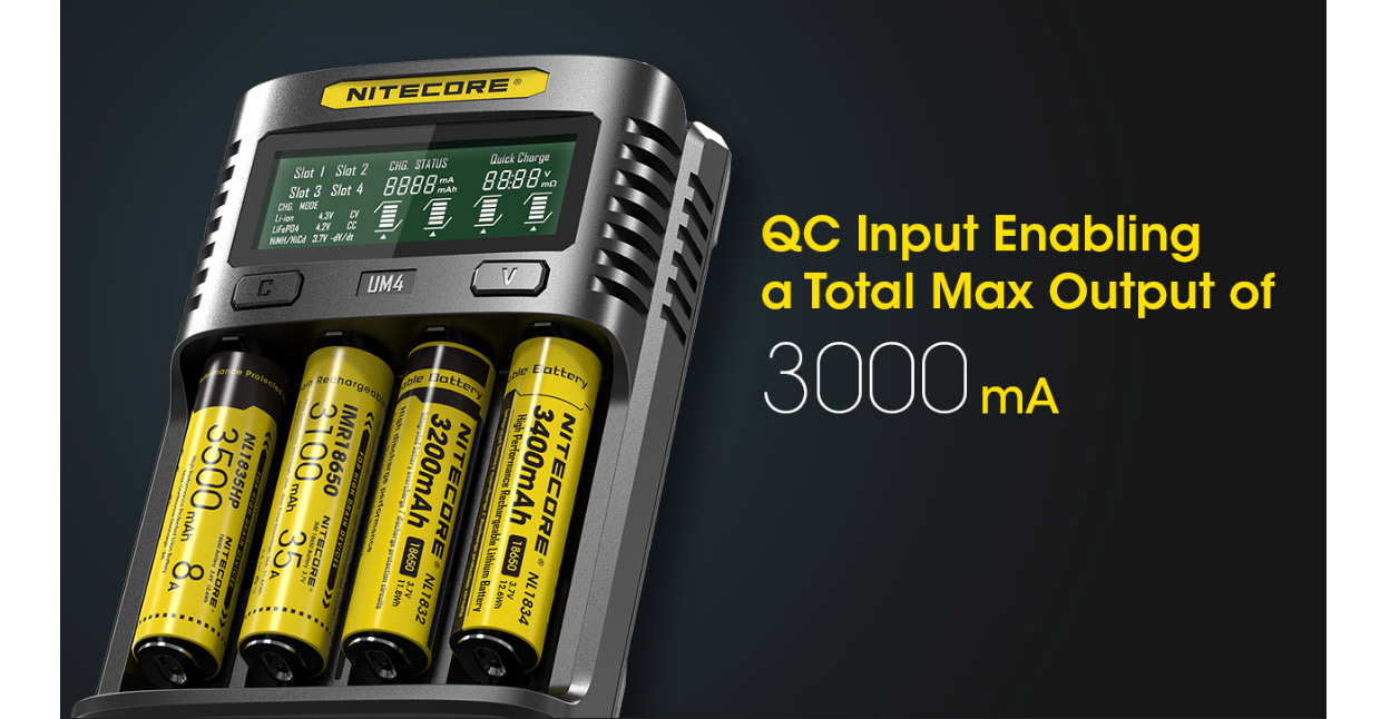 Nitecore UM4 USB-Ladegerät