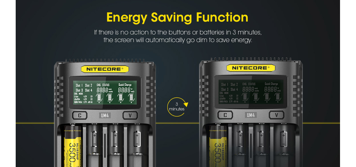 Nitecore UM4 USB-Ladegerät