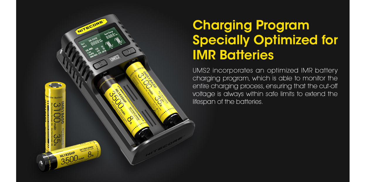 Nitecore UMS2 USB-Ladegerät