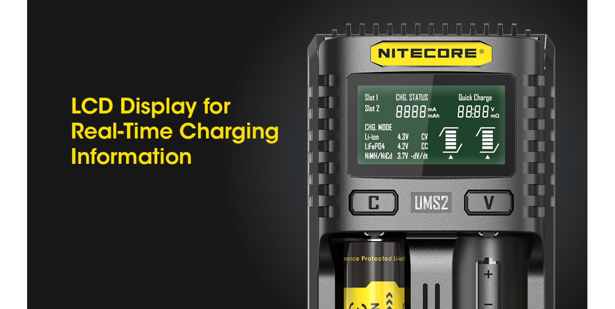 Nitecore UMS2 USB-Ladegerät