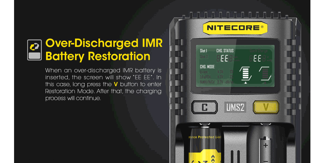 Nitecore UMS2 USB-Ladegerät