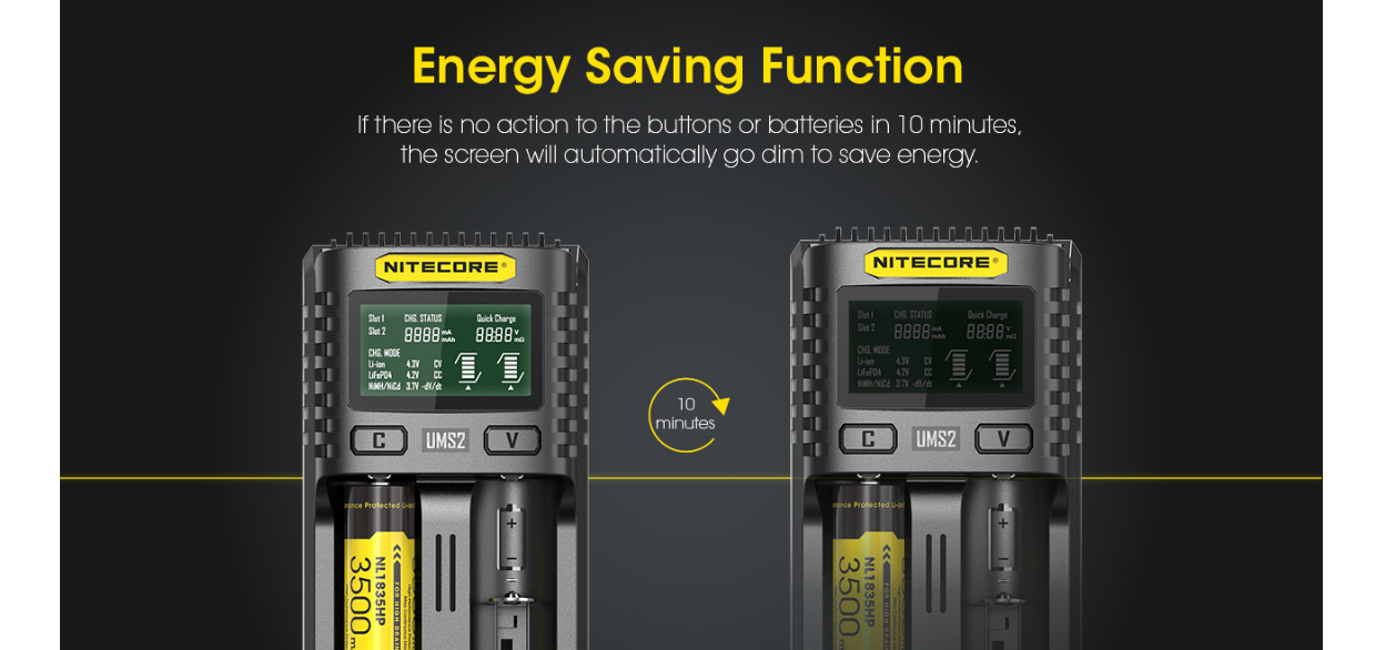 Nitecore UMS2 USB-Ladegerät