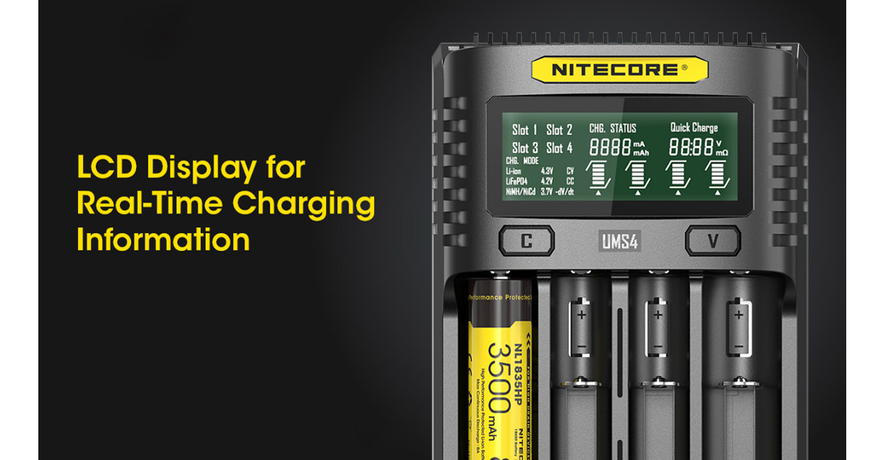 Nitecore UMS4 USB-Ladegerät
