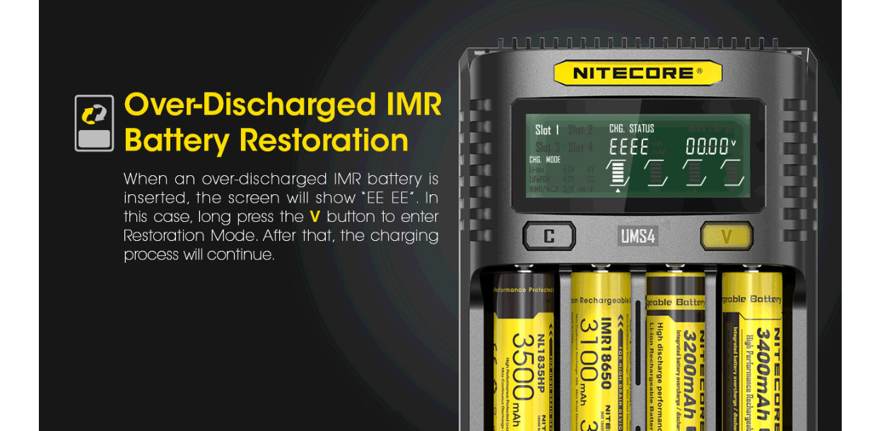 Nitecore UMS4 USB-Ladegerät