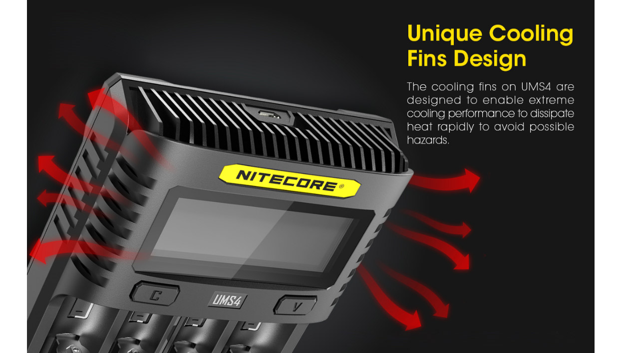 Nitecore UMS4 USB-Ladegerät