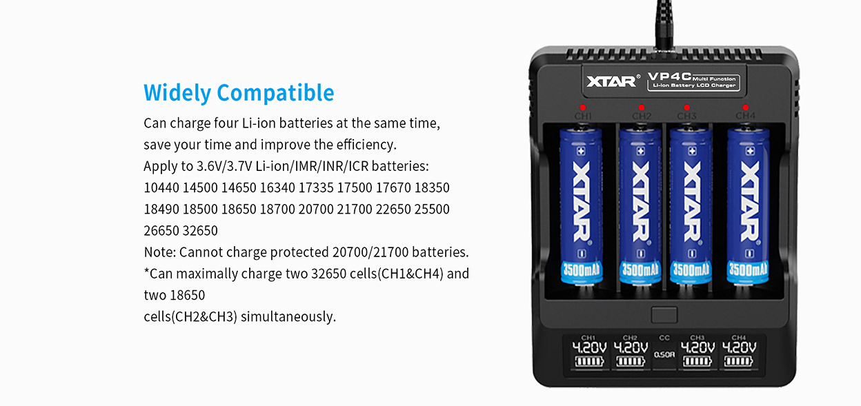 XTAR VP4C Ladegerät
