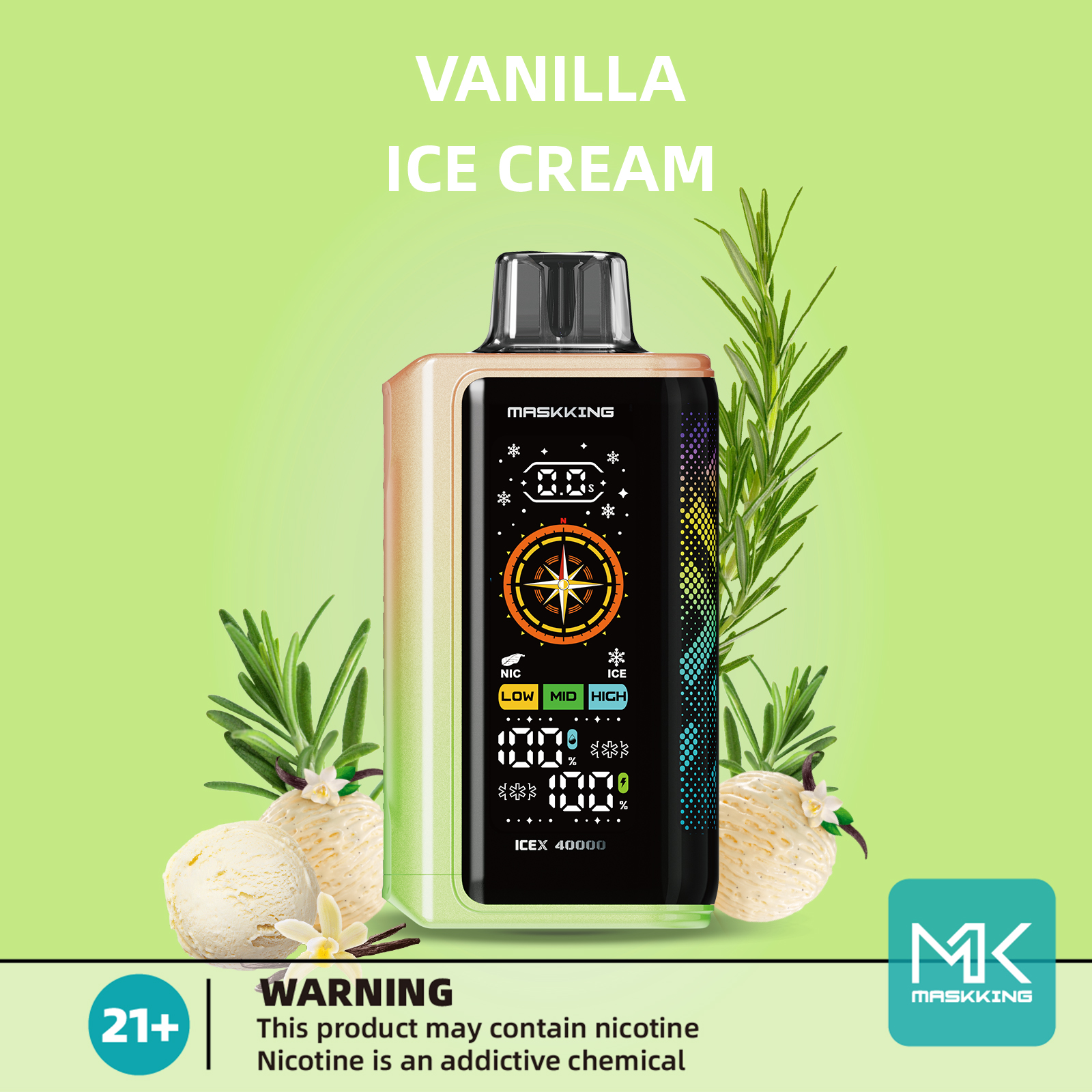 Maskking Icex 40K 40000 Kit Ice & NCT Control Free Shipping Maskking Icex 40K 40000 Kit Ice & NCT Control Free Shipping