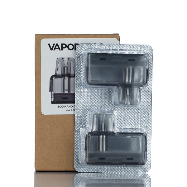 [Global-CN02] Vaporesso ECO Nano Pod Cartridge for ECO Nano, ECO Nano 2, ECO Nano Pro Kit 6ml (2pcs/pack)-CigBest