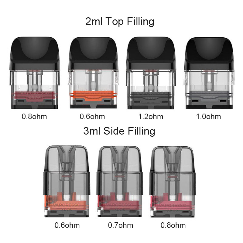 [Global-CN02] Vaporesso Xros Series Pod Cartridge for Xros / Xros 2 / Xros Mini / Xros 3 / Xros 3 Mini / Xros Nano / Xros 3 Nano / Xros Pro / Xros Cube / XROS 4 / XROS 4 Mini/ Xros 4 Nano/Xros 5/Xros 