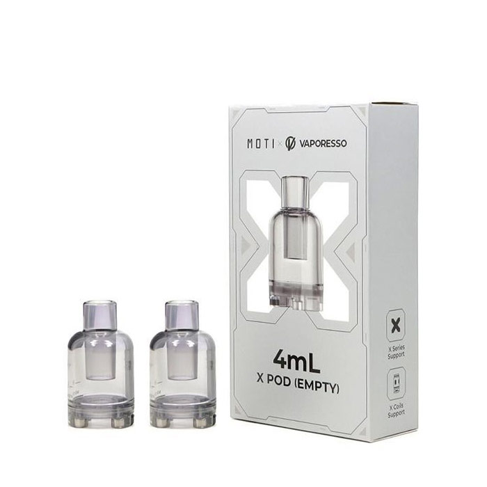 [Global-CN02][Clearance] Vaporesso & Moti X Mini Empty Pod Cartridge 4ml (2pcs/pack)-CigBest