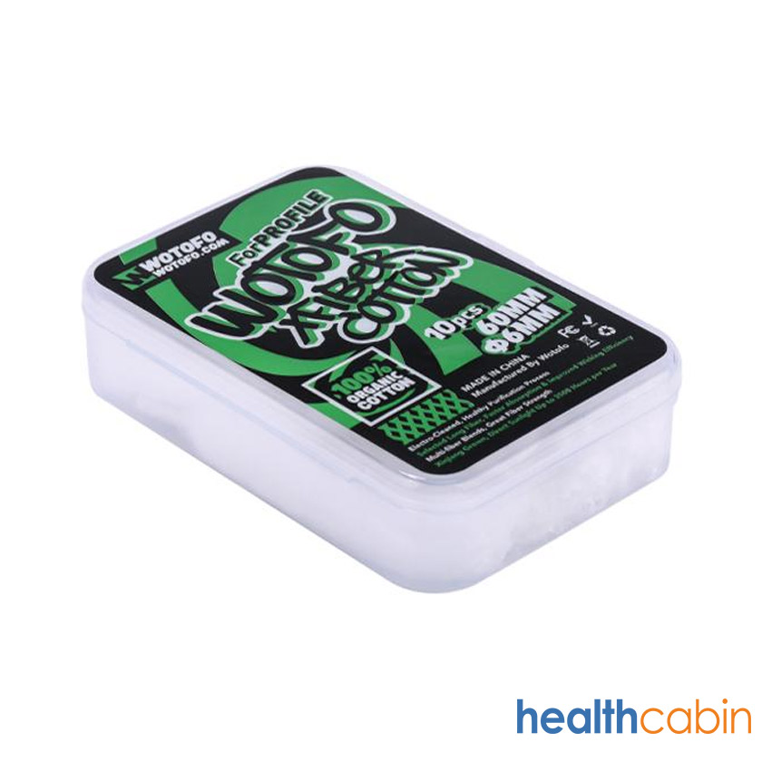 [Global-CN02][Pre-order] 10pcs Wotofo Xfiber Cotton 6mm (for Profile RDA&Profile Unity RTA)-CigBest
