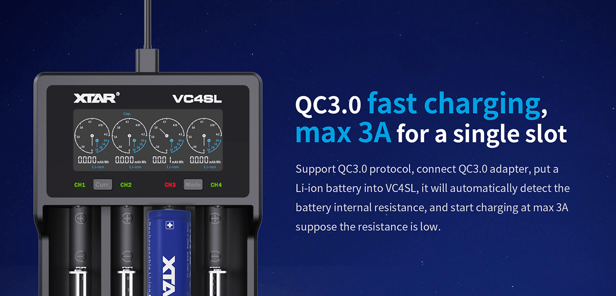 Xtar VC4SL Ladegerät