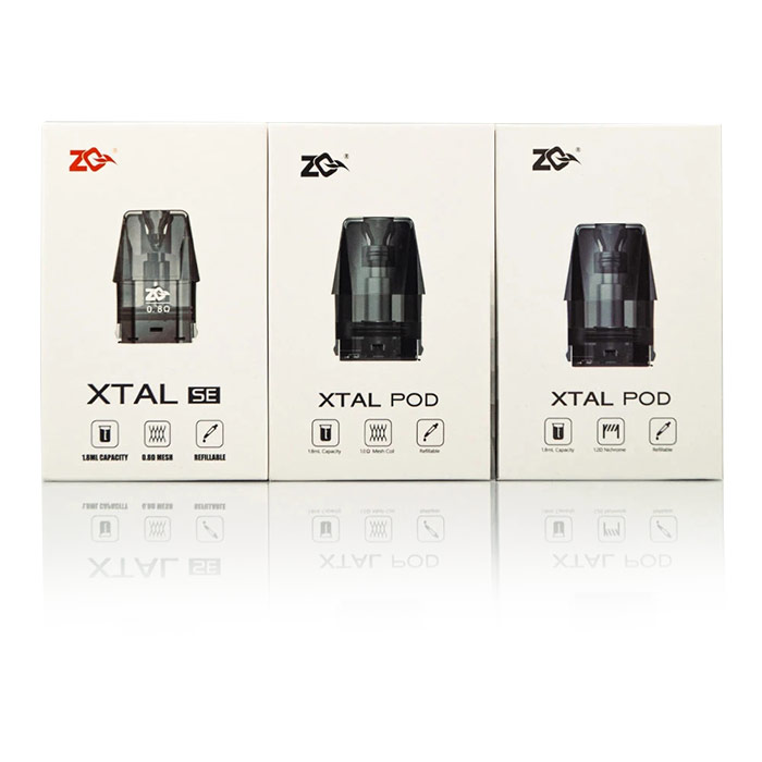 [Global-CN02][Pre-order] ZQ Xtal / ZQ Xtal SE Pod Cartridge 1.8ml (4pcs/pack)-CigBest