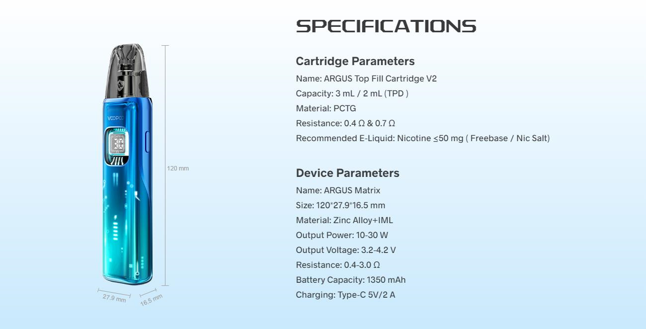 Voopoo ARGUS Matrix Pod