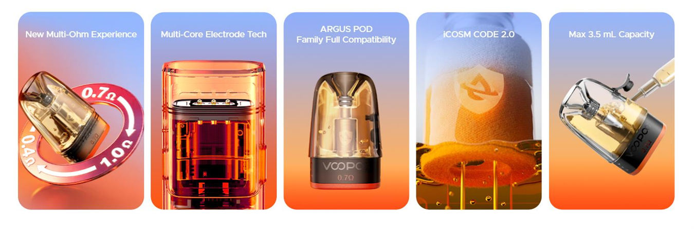 Voopoo ARGUS Multi-Ohm-Tonabnehmer