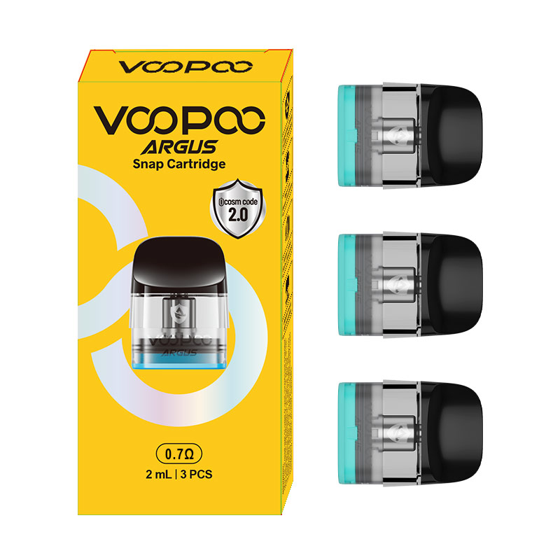 VOOPOO Argus Snap Cartridge for Argus/Argus Se Kit, Argus P1/P1s/P2/P3 Kit, Argus G / G2/ G2 Mini / G3 Pod Kit,Argus Z/Z2,Argus A / ARGUS Klyc, ARGUS Matrix Kit 2ml (3pcs/pack)