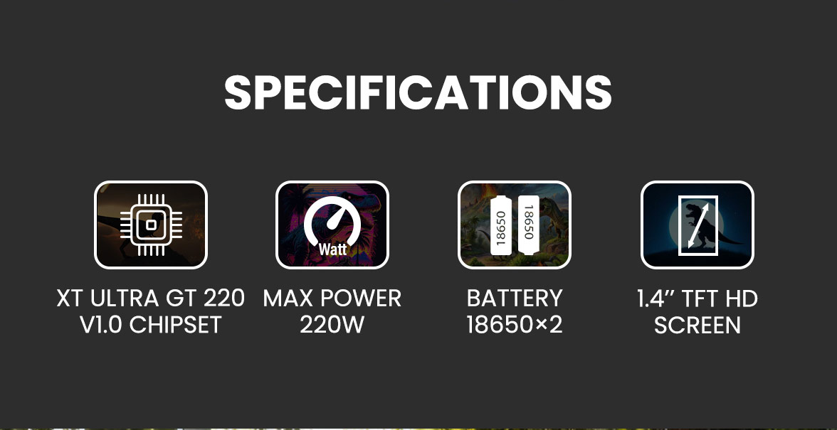 BD Vape Mod Rayden 220 Box Mod