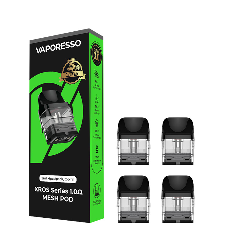 [Global-CN02] Vaporesso Xros Series Corex 3.0 Pod Cartridge for Xros 5/ Xros 5 MINI/ Xros / Xros 2 / Xros Mini / Xros 3 / Xros 3 Mini / Xros Nano / Xros 3 Nano / Xros Pro / Xros Cube / Xros 4 / Xros 4
