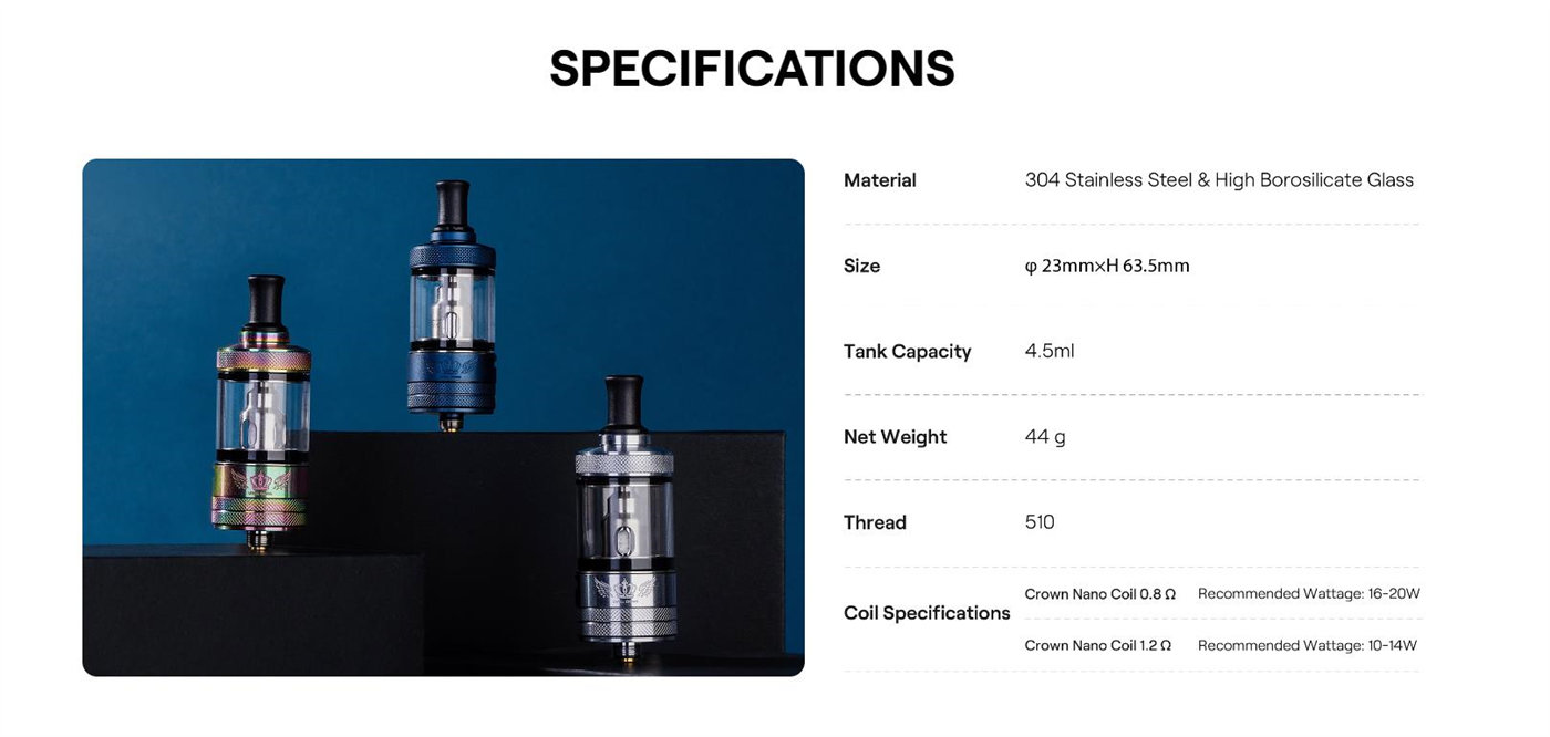 Uwell Crown Nano MTL Tank