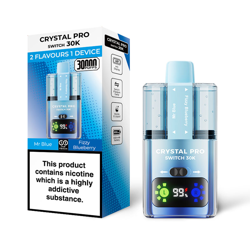 SUONON & Crystal Pro Switch 30K Dual Flavours Disposable Vape Kit 850mAh 22ml