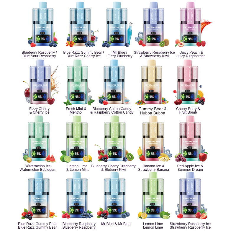 SUONON & Crystal Pro Switch 30K Dual Flavours Disposable Vape Kit 850mAh 22ml