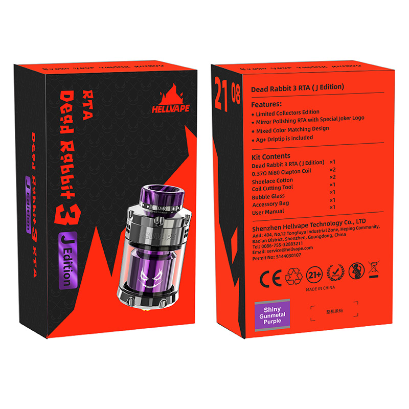 Hellvape Dead Rabbit 3 RTA Atomzer Joker Edition 5.5ml (25mm)
