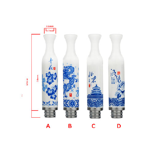 [Global-CN02] Reewape Resin 510 Drip Tip Random Color (10pcs/pack)-CigBest