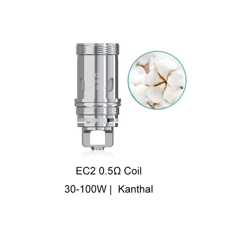 [Global-CN02] Eleaf EC Series Coil Heads for Eleaf iJust S/ iJust 2/ 2 Mini/ iJust ECM Tank, Melo/ Melo 2/ Melo 3/ Melo 3 Mini/ Melo 3 Nano/ Melo 4/ Melo 5/ Melo 6 Tank, Lemo 3, Atlantis & Atlantis 2 
