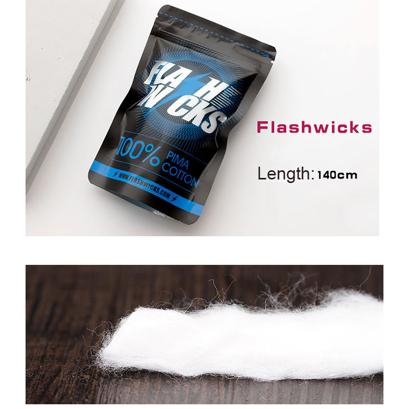 Flash Wicks Pima Vape Cotton (5ft)