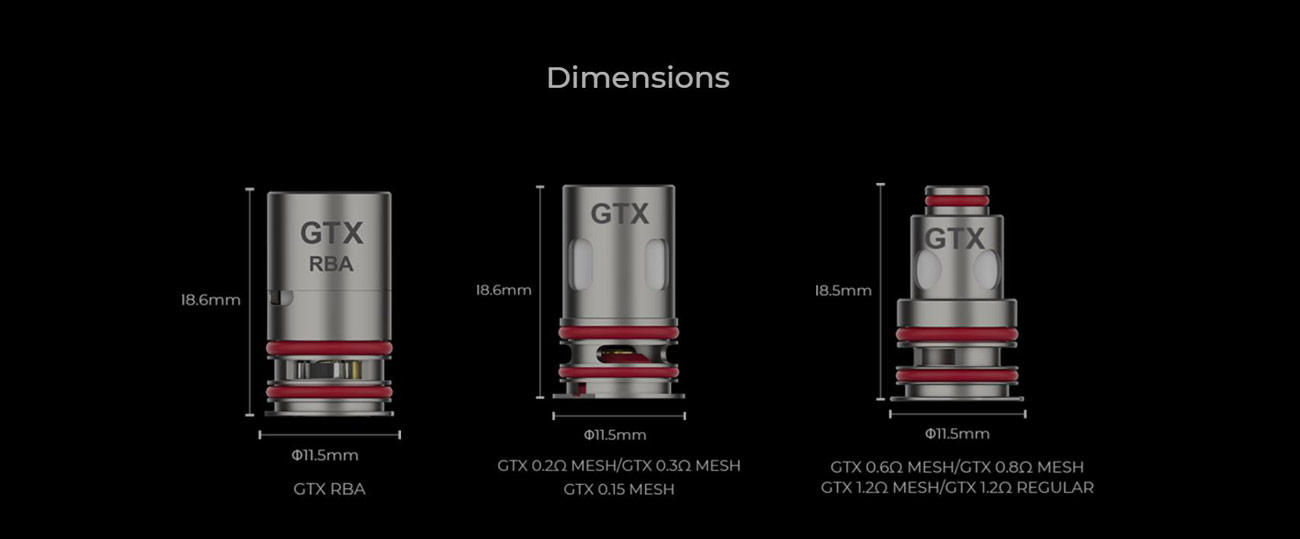 Vaporesso GTX RBA Coil for Target PM80 Kit / Target PM80 SE Kit / Gen ...