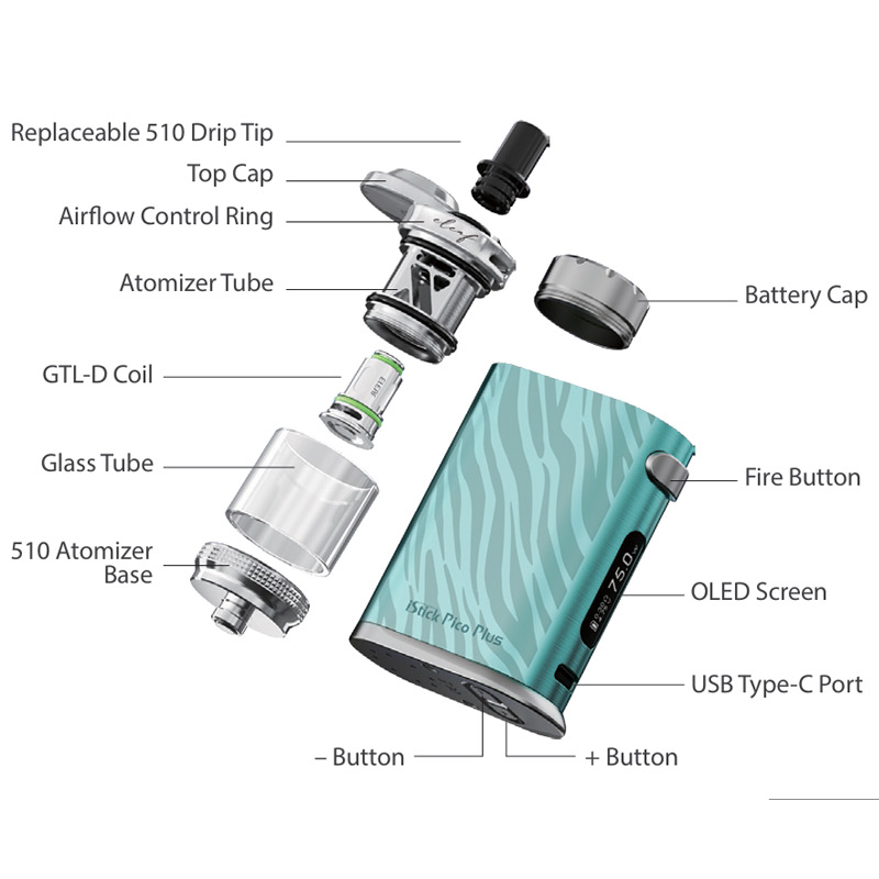 Eleaf iStick Pico Plus Mod Kit 75W with GTL X Tank 3ml