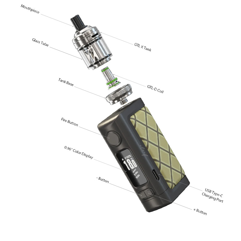 Eleaf iStick Power 2 Mod Kit 80W with GTL X Tank 5000mAh 3ml