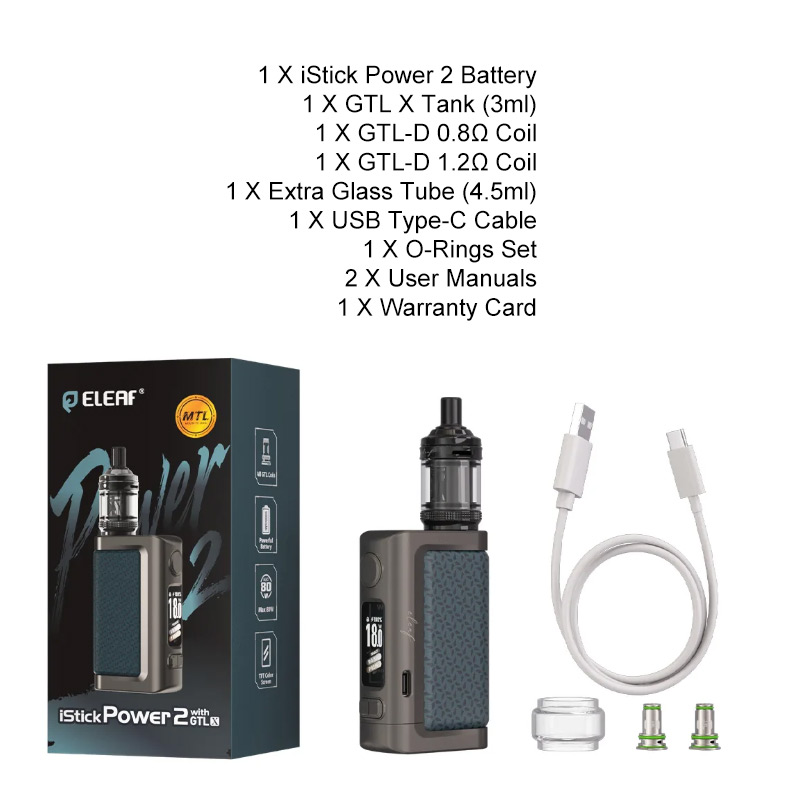 Eleaf iStick Power 2 Mod Kit 80W with GTL X Tank 5000mAh 3ml