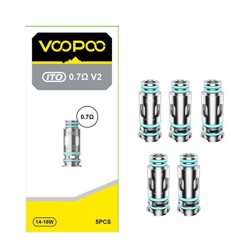 Voopoo ITO V2 Coil for Doric 20, Doric E, Drag Q , Argus P1, Argus G, DORIC Astra,Argus A Kit (5pcs/pack)
