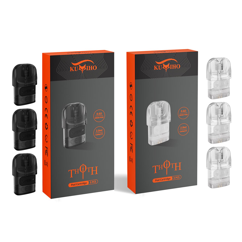 [Global-CN02] Kumiho THOTH Series Side Filling Pod Cartridge 2ml / 3ml (3pcs/pack)-CigBest