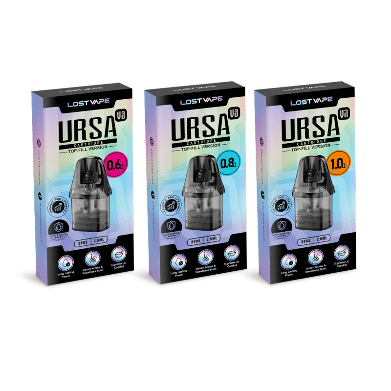 Lost Vape Ursa V3 Pod Cartridge for Ursa Nano /Ursa Nano 2 / Ursa Nano 3/ Ursa Nano Pro/Ursa Nano Air/ Ursa Nano S 2/Ursa Baby / Ursa Baby 2 /Ursa Baby 3/ Ursa Baby Pro / Ursa Pro /Ursa S /Ursa Nano A