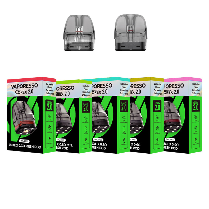 [Global-CN02][New] Vaporesso LUXE X / LUXE XR / LUXE XR Max / LUXE X PRO / LUXE X2 Pod Cartridge 5ml (2pcs/pack)-CigBest