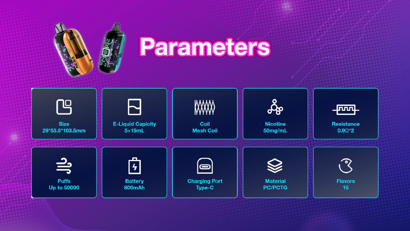 Nexa Ultra Einweg-E-Zigarette für 50.000 Züge