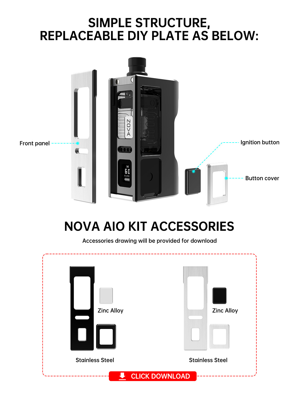 Kit Vandy Vape Nova AIO 60W