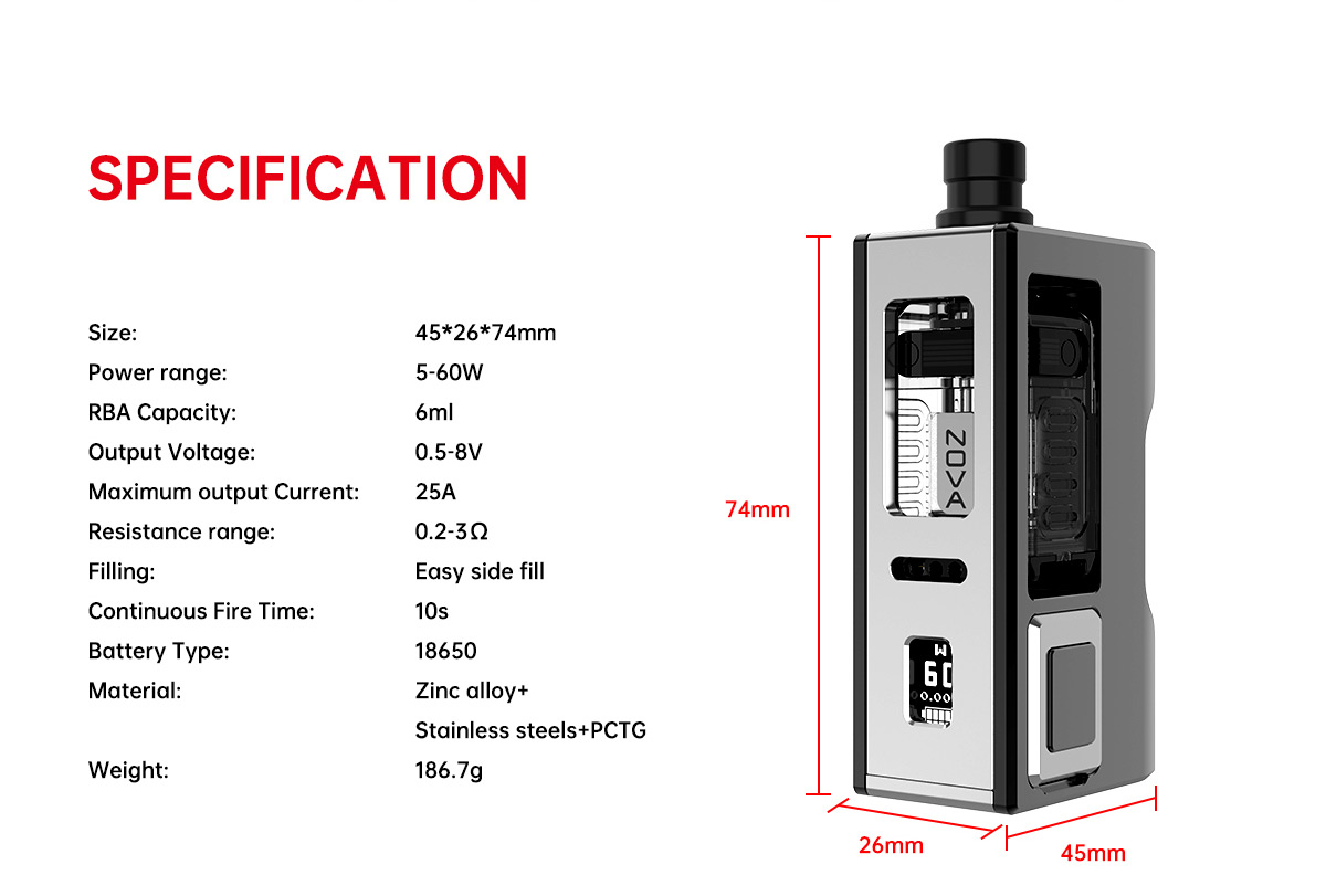 Kit Vandy Vape Nova AIO 60W